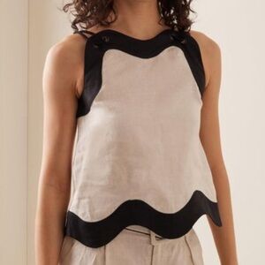 Staud Renata 100% Linen Top